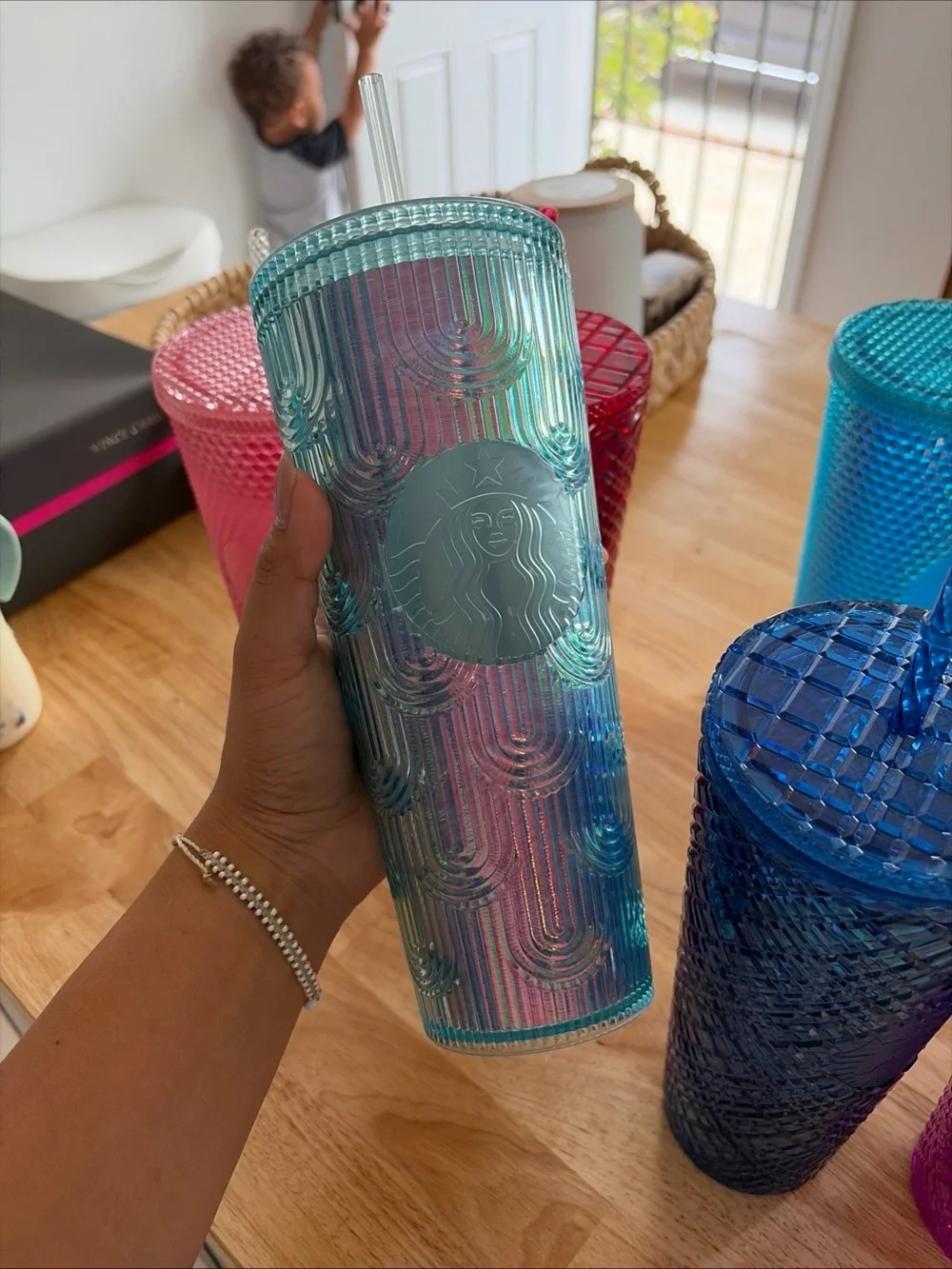 Starbucks Studded Tumbler Set in Pink, Red, Blue, Teal, Purple, Clear